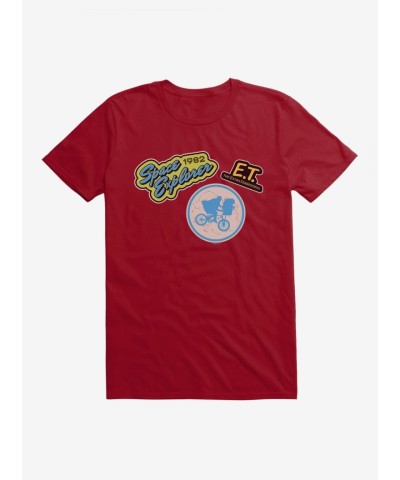 E.T. Movie Themed Patches Men's Unisex T-Shirt