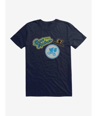 E.T. Movie Themed Patches Men's Unisex T-Shirt