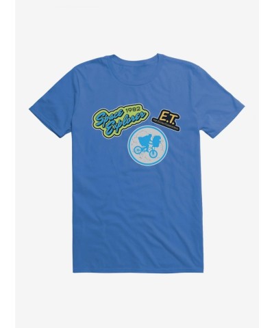 E.T. Movie Themed Patches Men's Unisex T-Shirt