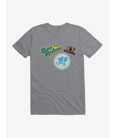 E.T. Movie Themed Patches Men's Unisex T-Shirt