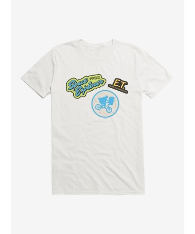 E.T. Movie Themed Patches Men's Unisex T-Shirt
