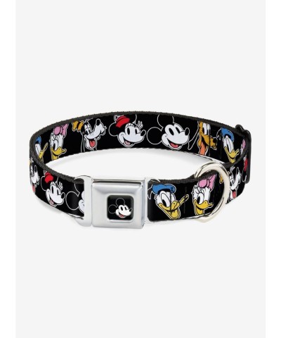 Disney Sensational Six Smiling Faces Seatbelt Style Dog Collar