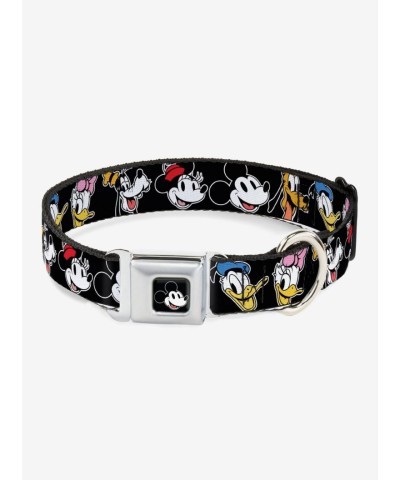 Disney Sensational Six Smiling Faces Seatbelt Style Dog Collar