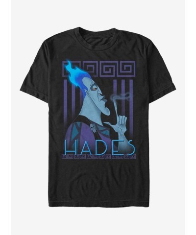 Extra Soft Disney Villains Hades Smoke Effect T-Shirt - Men's Black