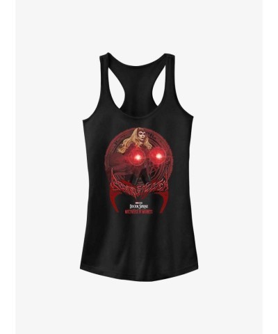 Marvel Scarlet Spell Junior Tank Top for Girls - Doctor Strange Black