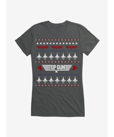 Top Gun Inspired Girls Ugly Christmas Sweater Jets T-Shirt