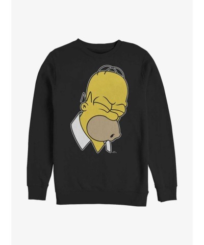 Homer Simpson Doh Black Crew Sweatshirt for Men