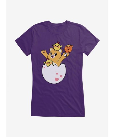 Care Bears Tenderheart Hatching Lunch T-Shirt for Girls