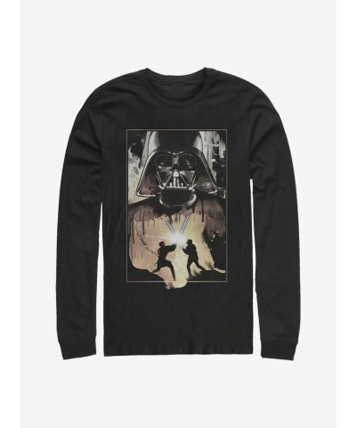 Star Wars Battle Graphic Long-Sleeve Tee - Black for Men