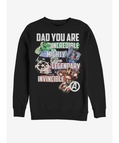 Marvel Dad's Avengers Black Sweatshirt for Men