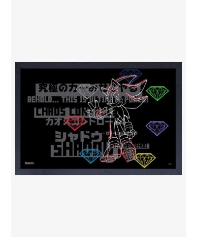 Sonic Chaos Control MDF Wood Framed Wall Art