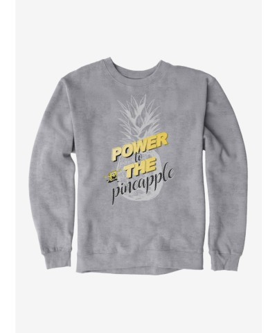 SpongeBob SquarePants Power to the Pineapple Men's Heavyweight Fleece Sweatshirt