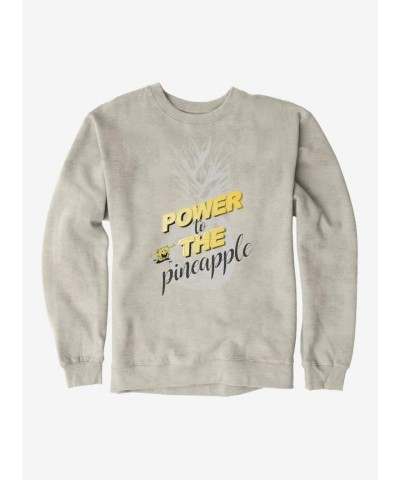 SpongeBob SquarePants Power to the Pineapple Men's Heavyweight Fleece Sweatshirt