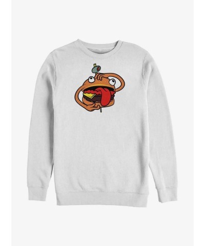 Fortnite Durrr Burger White Unisex Sweatshirt