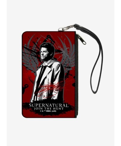 Supernatural Castiel Angel Wings Clutch Wallet for Women