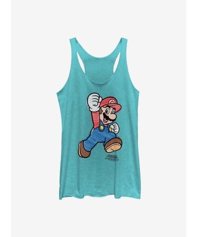 Super Mario Girls Tank Top - Blue, Comfortable and Stylish