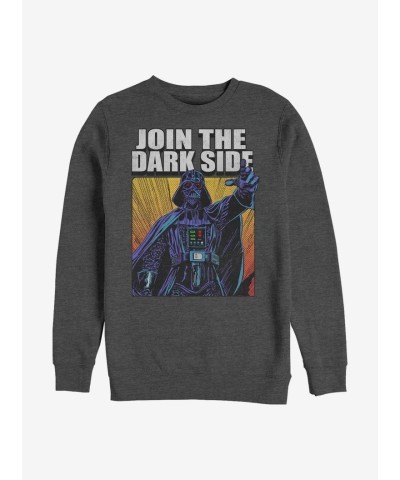Star Wars Grey Join the Dark Side Crewneck Sweatshirt for Men