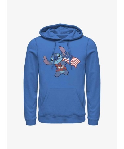Disney Lilo & Stitch Blue Tropic Stitch Hoodie for Men