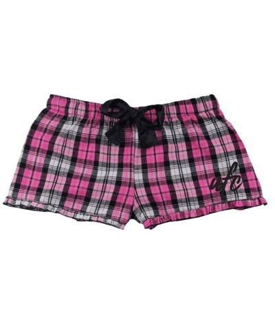 UFC Women's Soft Brushed Cotton Ruffle Hem Pajama Shorts