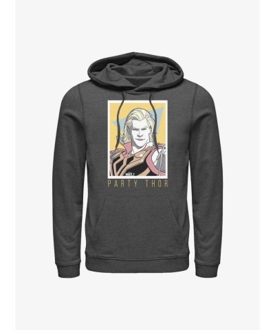 Marvel Party Thor Hoodie - Grey Men's Size