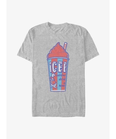 Icee Grey Vintage Cup T-Shirt for Men - Lightweight Comfort