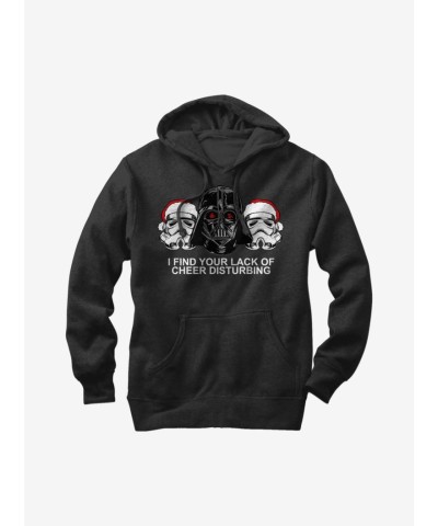 Star Wars Lack of Cheer Black Hoodie - Lightweight Empire Design