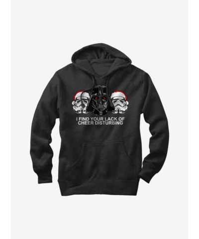 Star Wars Lack of Cheer Black Hoodie - Lightweight Empire Design