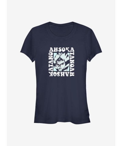 Star Wars Forces of Destiny Ahsoka Groovy Girls Lightweight Cotton T-Shirt - Blue