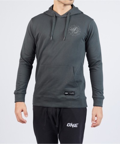 Jiu Jitsu Team Olive Gray Hoodie for Martial Arts Lovers