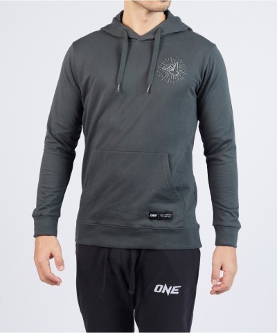 Jiu Jitsu Team Olive Gray Hoodie for Martial Arts Lovers