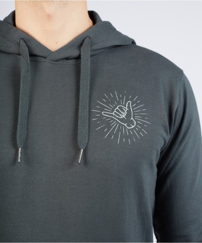 Jiu Jitsu Team Olive Gray Hoodie for Martial Arts Lovers