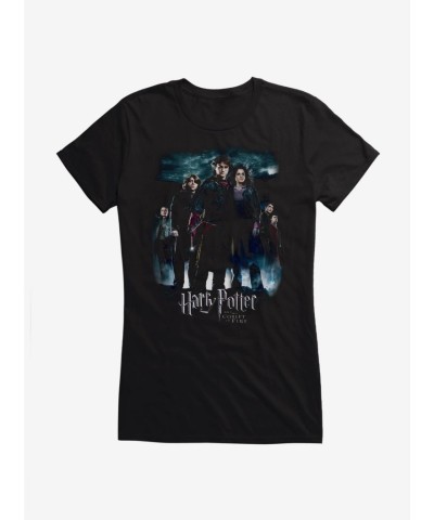 Harry Potter Goblet of Fire Movie Poster for Girls - Black T-Shirt