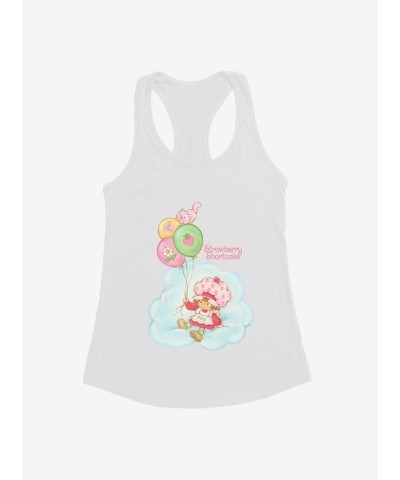 Strawberry Shortcake Balloons Tank Top for Girls - White Cotton Blend