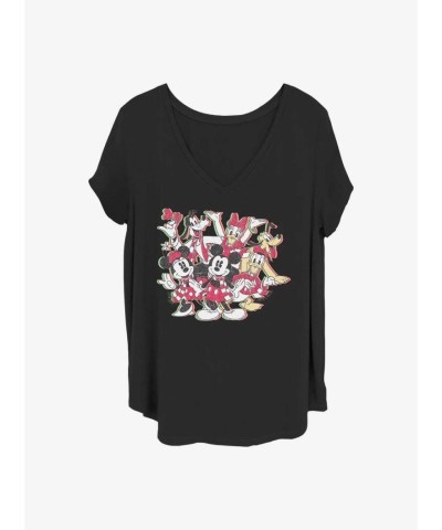 Disney Sensational Holiday T-Shirt for Girls - Plus Size Black